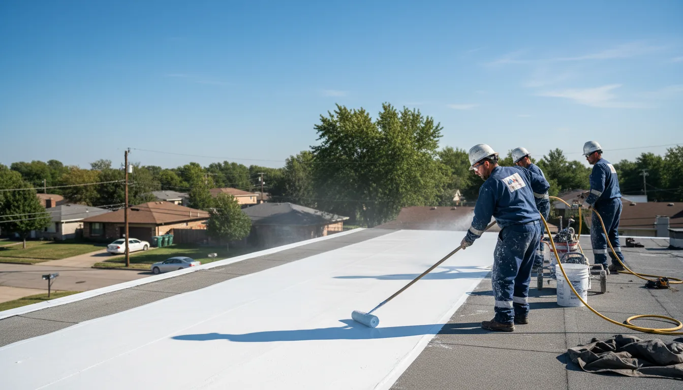 Commercial roof coating in Ware, MA near me